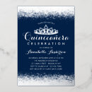 Recherche de bleu royal et argent invitations Quinceanera