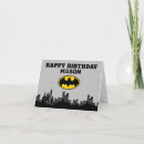 Recherche de superhero vœux cartes D'anniversaire de gotham