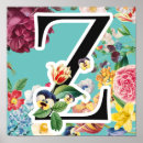 Suche nach buchstabe z poster Blume