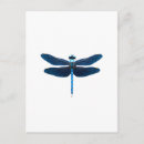 Recherche de libellule bleue cartes postales Aquarelle