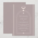 Recherche de nuit mariage invitations Lune de croissant