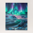 Suche nach aurora borealis puzzle Fluss