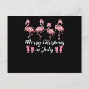 Recherche de flamant de noël cartes postales Été