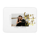 Recherche de date de mariage magnets Élégant
