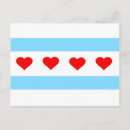 Recherche de drapeau de chicago posters Blanc