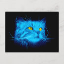 Recherche de chat bleu cartes postales Visage du chat