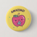 Recherche de pomme rouge badges Pour enfants