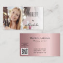 Recherche de peintre cartes visite Rose pâle