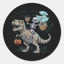 Recherche de dinosaure effrayant autocollants Halloween