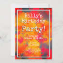 Recherche de abstrait anniversaire invitations Simple