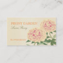 Suche nach eine pfingstrose visitenkarten Florist