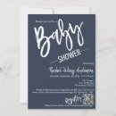 Recherche de navy blue baby shower invitations Élégant