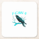 Recherche de oiseaux drôles dessous de verres F caw f