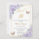 Recherche de lilac 16ans anniversaire invitations Sweet sixteen