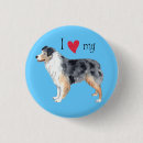 Recherche de chiens de berger australiens badges Rassemblement du chien