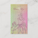 Recherche de habillement cartes visite Girly