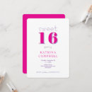 Recherche de pink 16ans anniversaire invitations Seize
