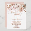 Recherche de brunch bridal shower invitations Or rose