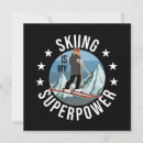 Recherche de ski cartes invitations Drôle
