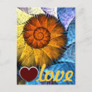 Recherche de amour abstrait cartes postales Pour tous