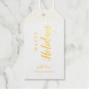 Suche nach happy holidays geschenkanhänger Gold und weiß