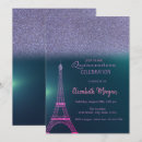 Recherche de tour eiffel élégant invitations Quinceañera