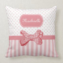 Recherche de rayures roses coussins Girl