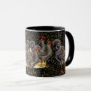 Recherche de vintage rooster tasses Rustique