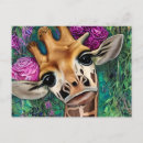 Recherche de peinture girafe cartes postales Afrique