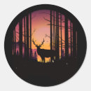 Recherche de wapiti autocollants Silhouette