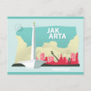 Recherche de monas cartes postales Jakarta