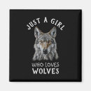 Recherche de tête de loup magnets Faune
