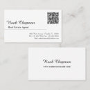 Recherche de agent immobilier moderne cartes visite Simple