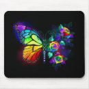 Recherche de rose fluorescent tapis souris Noir