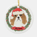 Recherche de cavalier king charles ornements Rouge