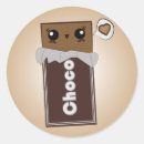 Recherche de bonbons au chocolat autocollants Mignon