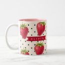 Recherche de fraise personnalisée tasses Vintage