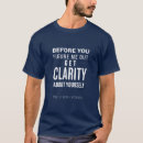 Suche nach klarheit tshirts Motivation