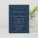 Recherche de bleu marine mariage invitations Simple