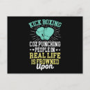 Recherche de gants de boxe cartes postales Poinçonnage