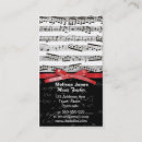Suche nach musiknoten visitenkarten Band