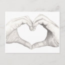 Recherche de main forme cartes postales Dessin