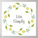 Recherche de fleur simple posters Jaune