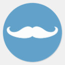 Recherche de moustache bleue autocollants Révélation de genre