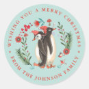 Suche nach niedliche weihnachtstiere aufkleber Pinguin