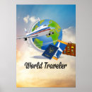Recherche de voyageur posters Globe