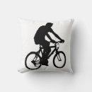 Recherche de cycliste coussins Bicyclette