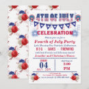 Recherche de bannière étoilée invitations Parti bbq
