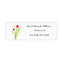 Recherche de poppies étiquettes adresse retour Fleurs