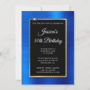 Recherche de bleu royal or invitations Minimaliste